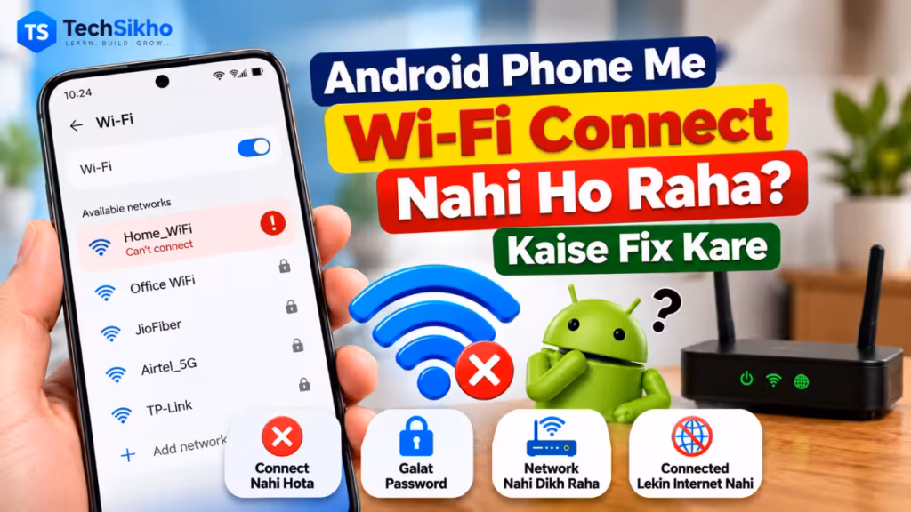 Android phone me Wi-Fi connect nahi ho raha - Wi-Fi connection problem fix guide