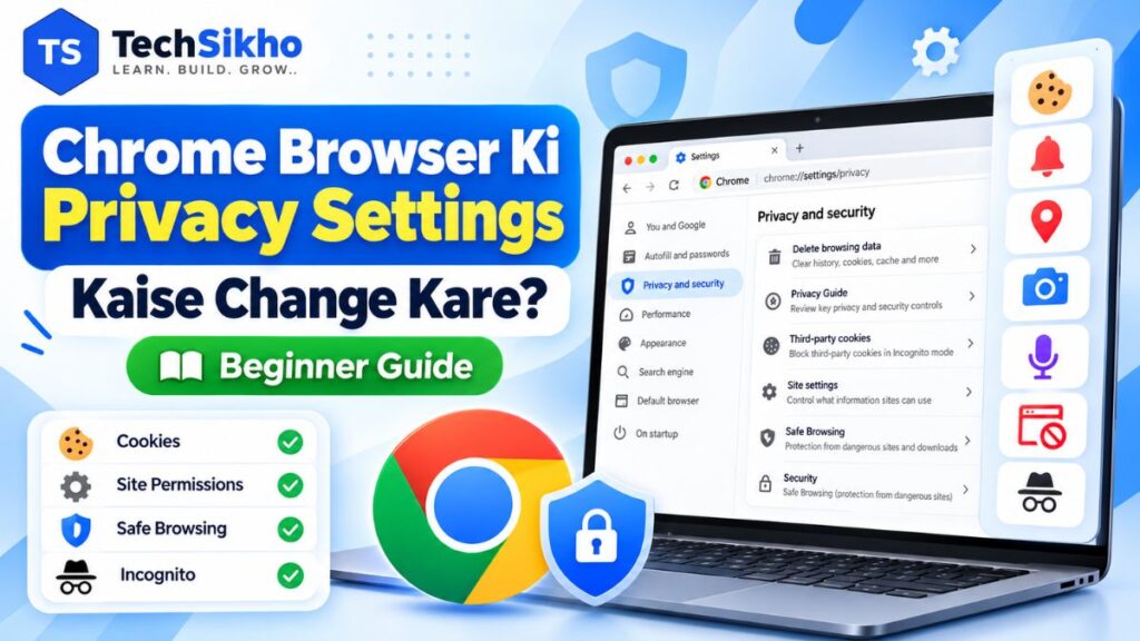 Chrome browser ki privacy settings kaise change kare beginner guide