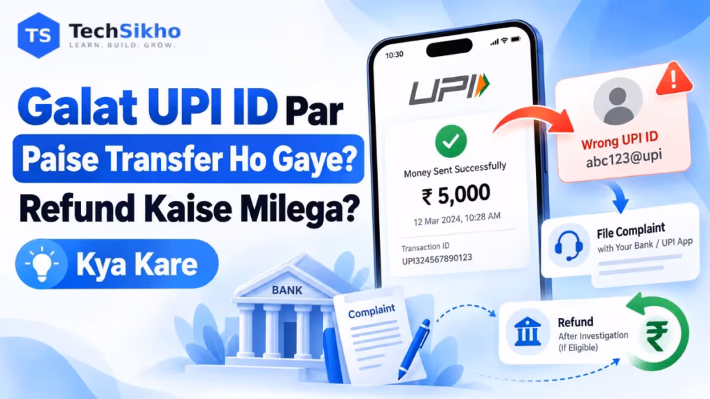 Galat UPI ID Par Paise Transfer Ho Gaye Refund Kaise Milega Aur Kya Kare