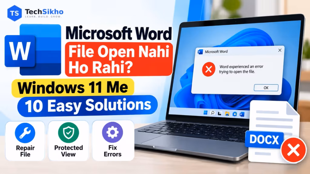 Microsoft Word File Open Nahi Ho Rahi Windows 11 Me DOCX Error Aur 10 Solutions