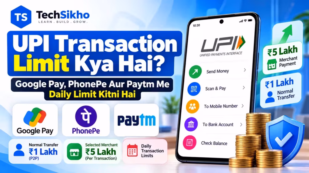 UPI Transaction Limit Kya Hai Google Pay PhonePe Paytm Daily Limit 2026