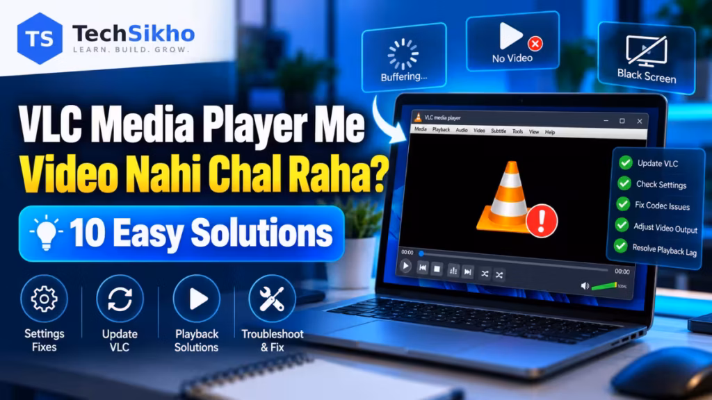 VLC Media Player Me Video Nahi Chal Raha Windows 11 Black Screen Audio Aur Playback Fix