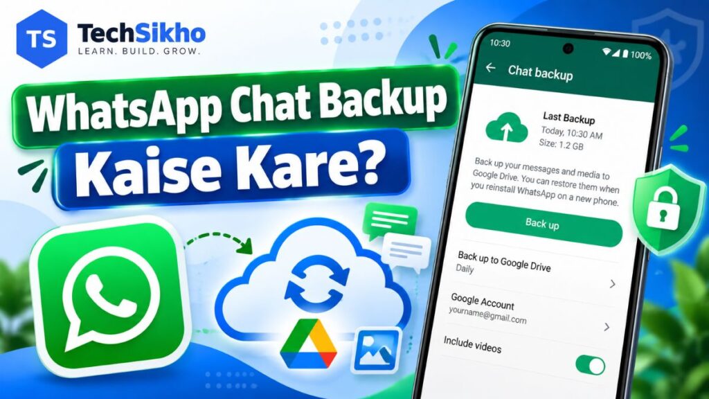 WhatsApp chat backup kaise kare beginner guide
