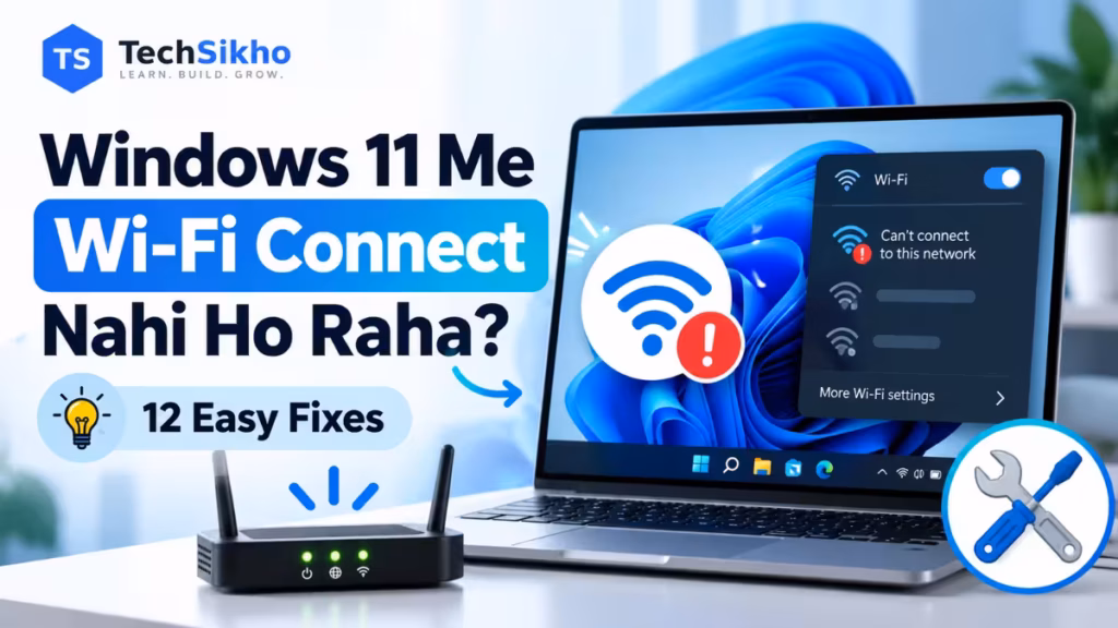 Windows 11 Me Wi-Fi Connect Nahi Ho Raha? Wi-Fi Problem Fix Karne Ke 12 Easy Solutions