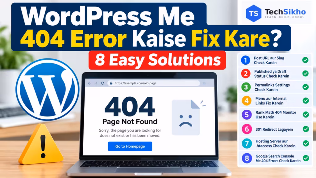 WordPress Me 404 Error Kaise Fix Kare 8 Easy Solutions Permalinks Aur Broken Links
